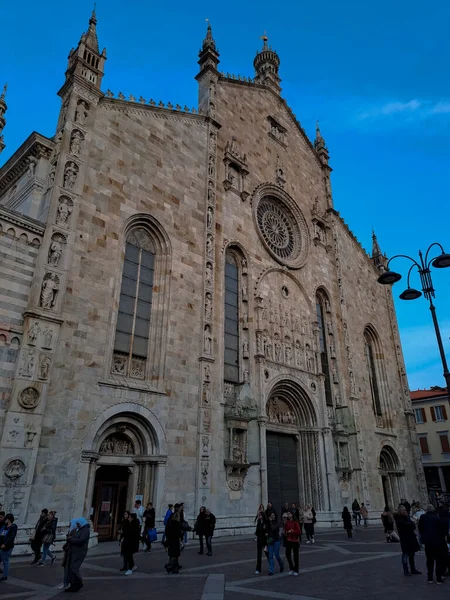 Como Italy February 2023 Cathedral Como Catholic Cathedral Santa Maria — Stock Photo, Image