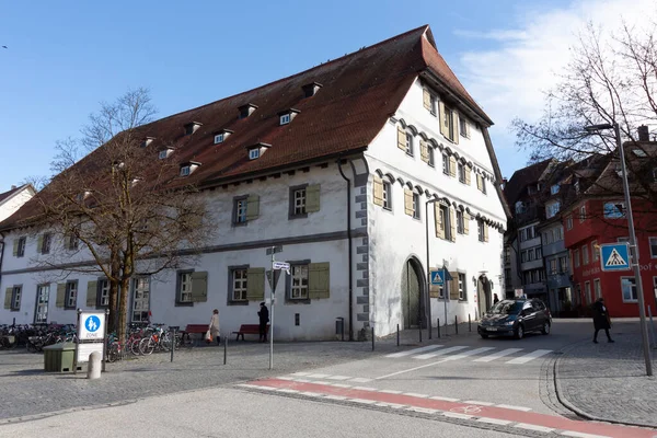 ドイツ ラーベンスブルク 2023年3月11日 午前中のラーベンスブルク市立図書館の建設 — ストック写真