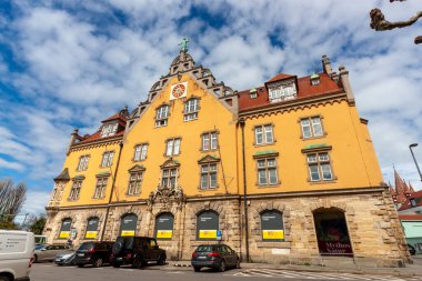 LINDAU, GERMANY - 2 Nisan 2023: Lindau, Almanya 'daki Inselbahnhof Sanat Müzesi