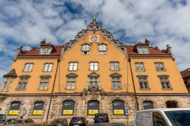 LINDAU, GERMANY - 2 Nisan 2023: Lindau, Almanya 'daki Inselbahnhof Sanat Müzesi