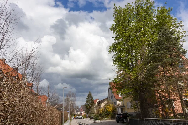 Lindau Germania Aprilie 2023 Ploaie Așteptată Străzile Din Lindau — Fotografie, imagine de stoc