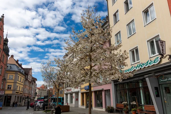 Lindau Deutschland April 2023 Häuser Und Straßen Mit Historischen Wohnfassaden — Stockfoto