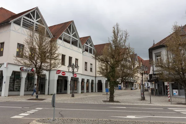 Pfullendorf Niemcy Kwiecień 2023 Przytulna Ulica Malowniczym Mieście Pfullendorf Niemczech — Zdjęcie stockowe