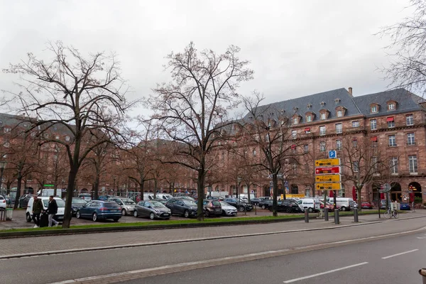 Страсбург Франция Января 2023 Улица Живописном Городке Страсбург Франции — стоковое фото