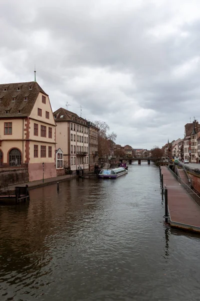 Strasbourg France January 2023 Embankment Picturesque Town Strasbourg France — Stock Photo, Image