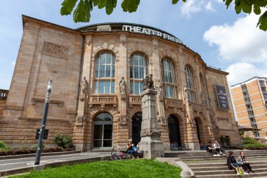 FREIBURG, GERMANY - 6 Mayıs 2023: Eski Augustinian manastırının lüks binasında Freiburg Tiyatrosu