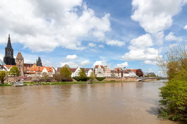 Ульм Германия Апреля 2023 Года Панорамный Вид Город Ульм Юге — стоковое фото