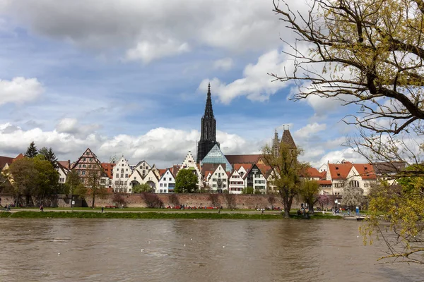 Ulm Deutschland April 2023 Ein Panoramablick Auf Die Stadt Ulm — Stockfoto