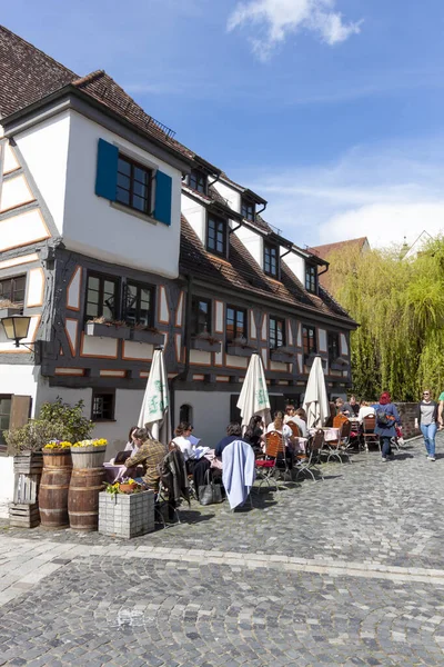 Ulm Allemagne Avril 2023 Anciennes Maisons Colombages Dans Quartier Pêche — Photo