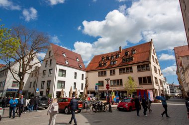 ULM, ALMANY - 29 NİSAN 2023 Ulm Caddesi