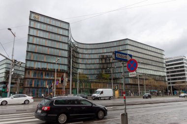 VIENNA, AUSTRIA - 15 Nisan 2023 Viyana, Avusturya 'daki Schwarzenbergplatz' da