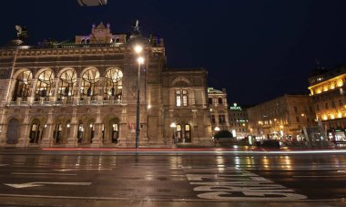 VIENNA, AUSTRIA - 16 Nisan 2023: Viyana Devlet Operası, Viyana, Avusturya