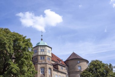 Stuttgart, Almanya 'nın eski sarayı. Parça