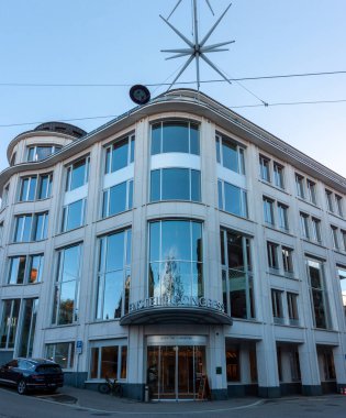 St. GALLEN, SWitzERLAND - 3 Ocak 2024 Einstein Konferans Kompleksi, St. Gallen, İsviçre