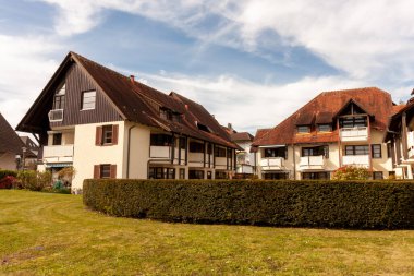 HAGNAU, GERMANY - 29 Mart 2024 Hagnau sokaklarında