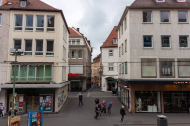 WURZBURG, GERMANY - 19 MAYIS 2024 Wurzburg 'daki sokakta