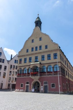 ULM, GERMANY - 28 Temmuz 2024: Ulm Şehir Tarihi Evi, Ulm Şehir Arşivleri