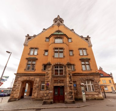 LINDAU, GERMANY - 2 Mart 2024: Lindau şehir arşiv binası Mart 2024 başlarında