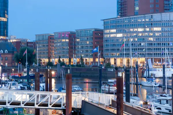 stock image HAMBURG, GERMANY - AUGUST 15, 2024: An August evening in Hamburg harbour