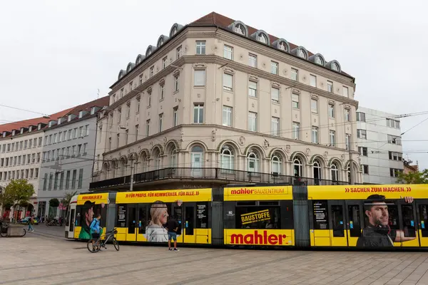 stock image AUGSBURG, GERMANY - AUGUST 26, 2024: Tram on the streets of Augsburg