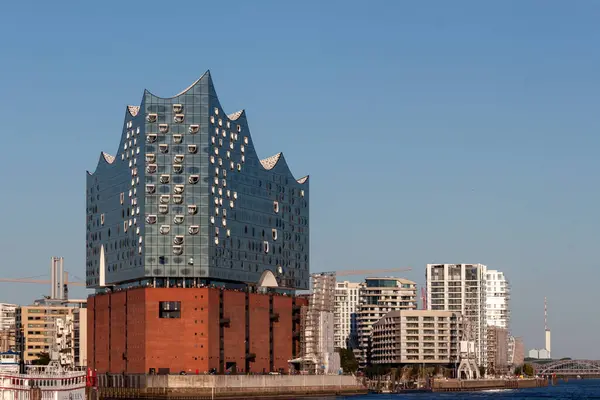 stock image HAMBURG, GERMANY - AUGUST 12, 2024: Elbphilharmonie concert hall designed by Herzog and De Meuron