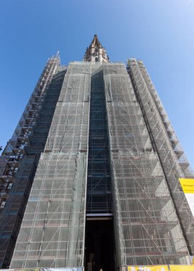 KONSTANZ, GERMANY - 5 Nisan 2025: Konstanz Minster İnşaat Altında