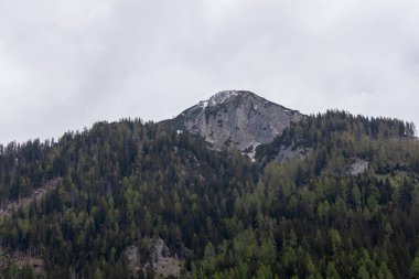 Flachau, Salzburg 'daki ünlü Landzeit Tauernalm mola yerinden alınan Avusturya Alpleri' nin dramatik ve ilham verici bir görüntüsü.