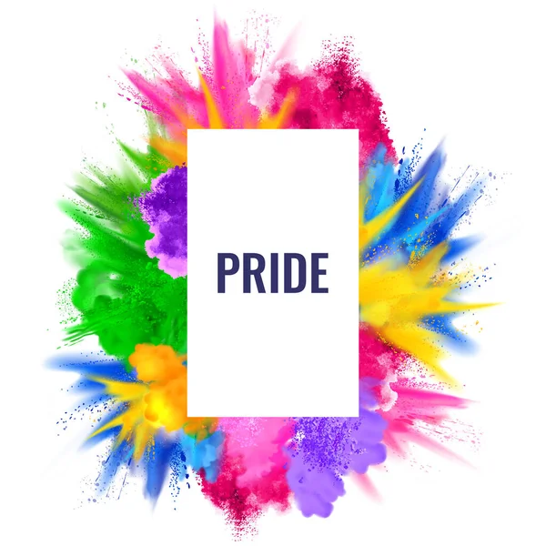 Illustrazione Sfondo Colorato Arcobaleno Mostrando Supporto Lgbt Comunità Lesbica Gay — Vettoriale Stock