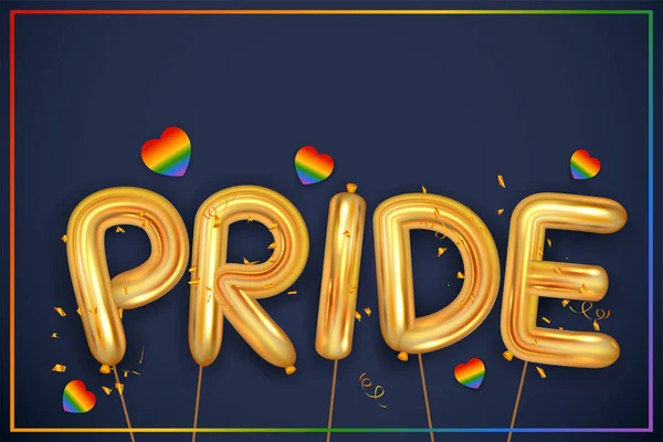 Illustrazione Sfondo Colorato Arcobaleno Mostrando Supporto Lgbt Comunità Lesbica Gay — Vettoriale Stock