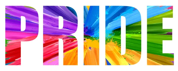 Illustration Rainbow Colored Background Showing Lgbt Support Lesbian Gay Bisexual — Stock Vector
