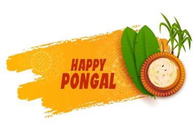 Tamil Nadu Güney Hindistan 'daki Mutlu Pongal Tatil Hasat Festivali' nin resmi