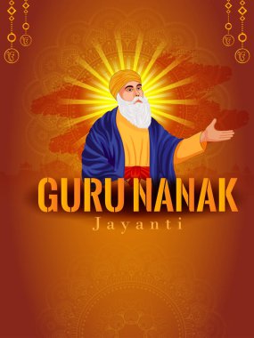 Mutlu Gurpurab, Guru Nanak Jayanti Festivali Sih kutlama arka plan resmi