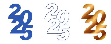 Mutlu Yeni Yıl 2025 sezonunun bir gösterimi Sancak, poster ve tasarım şablonu