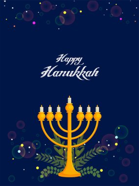 Mutlu Hanukalar, Yahudi bayramı festivali kutlamaları.