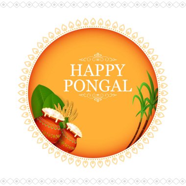 Tamil Nadu Güney Hindistan 'daki Mutlu Pongal Tatil Hasat Festivali' nin resmi