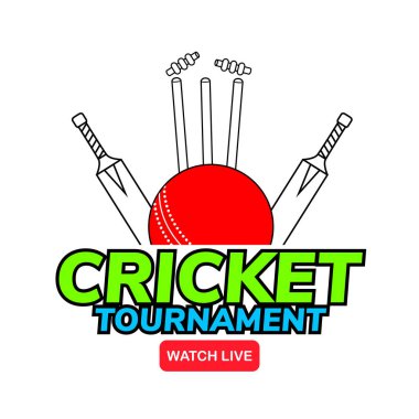 Kriket şampiyonası spor arka planında vurucunun resmi