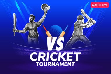 Kriket şampiyonası spor arka planında vurucunun resmi