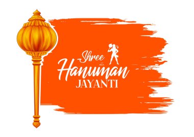 Hanuman Jayanti Janmotsav için Tanrı Hanuman 'ın resmi.