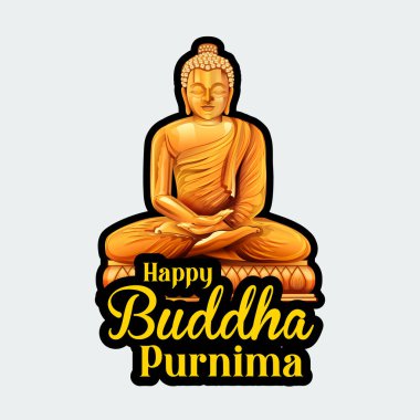 Buda 'nın Mutlu Buda Purnima Vesak Festivali meditasyonu.