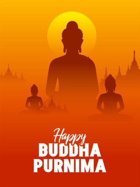 Buda 'nın Mutlu Buda Purnima Vesak Festivali meditasyonu.