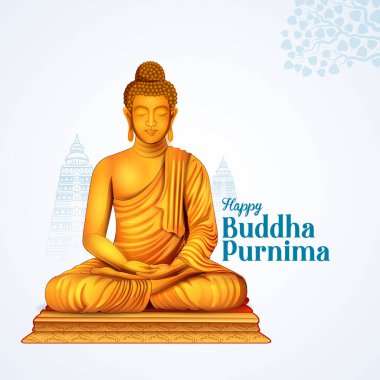 Buda 'nın Mutlu Buda Purnima Vesak Festivali meditasyonu.