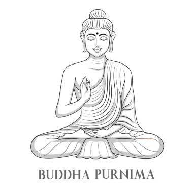 Buda 'nın Mutlu Buda Purnima Vesak Festivali meditasyonu.