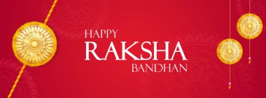 Raksha Bandhan için dekoratif Rakhi ile satış reklamları için tebrik kartı ve şablon afişi, kardeş kaynaşması kutlamaları için Hint festivali