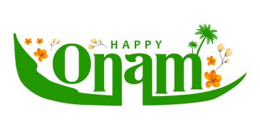 Güney Hindistan Kerala 'nın Mutlu Onam festivali için Onam' daki yılan teknesi yarışının resmi.