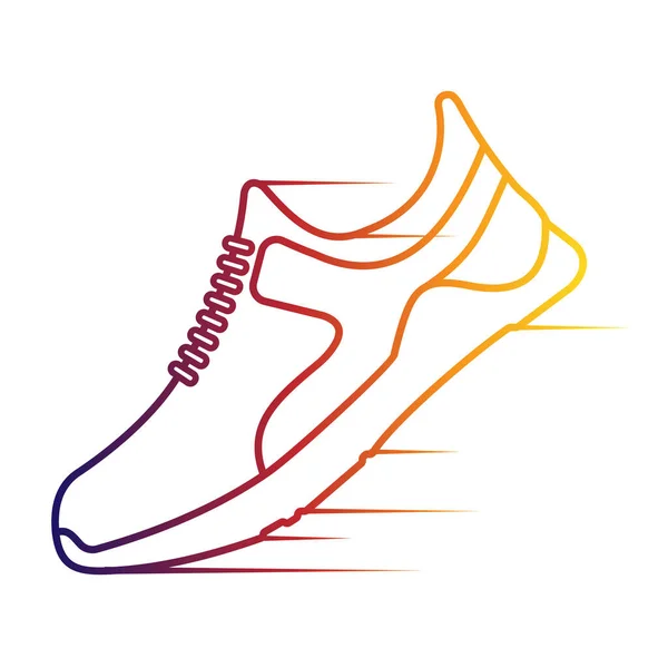 Sports Shoes Icon Vector Illustration — Stock Vector
