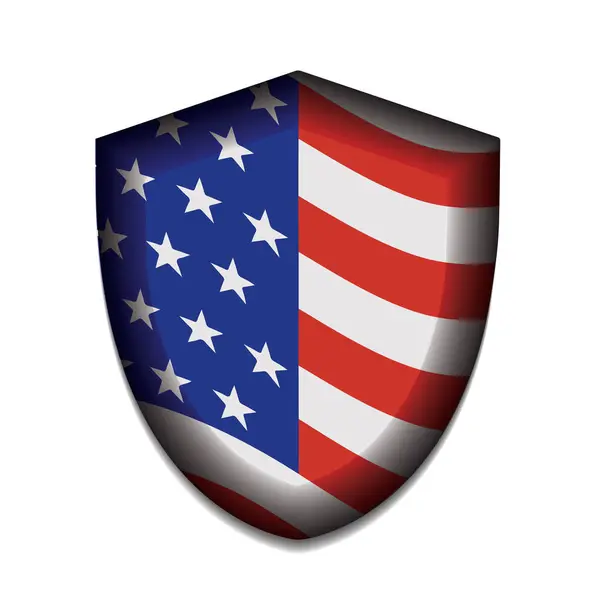 Usa Flag Shield Vector Illustration Royalty Free Stock Illustrations