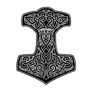 İskandinav Viking sembolü Thor 'un çekici