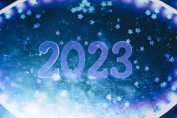 Предпосылки Новому 2023 Году Красивый Панорамный Веб Баннер — стоковое фото