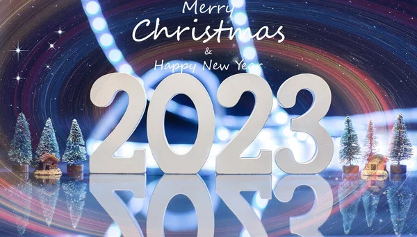 Christmas New Years Eve Holiday Background Winter Xmas Holiday Theme — Stockfoto