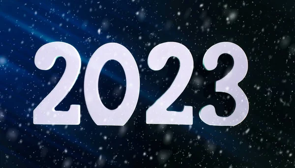 Happy New Year 2023 Background New Year Holidays Card Bright — Stockfoto